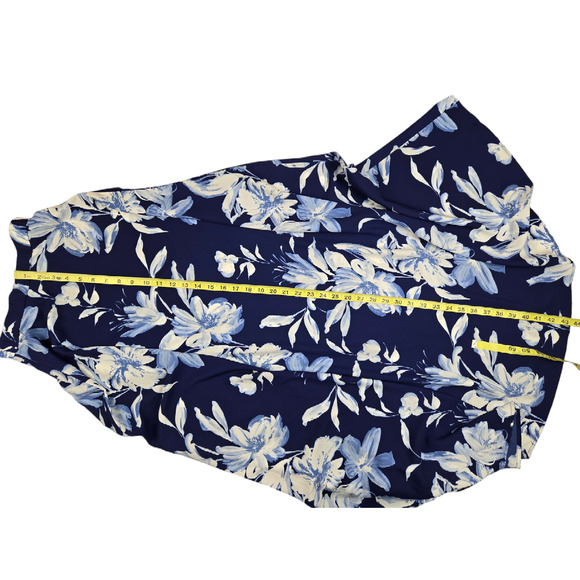 Lulus Love for Lanai Tropical Resort Navy Blue Floral Print Two-Piece Maxi XS - Picture 6 of 8